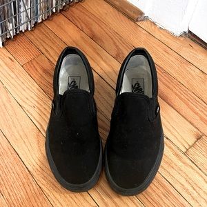 Black Van’s Slip On, Black/Black